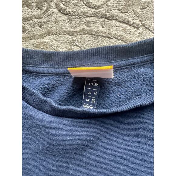 Ellesse Navy Blue Logo Sweatshirt Women’s Size US 6/ M Pullover Crewneck Jumper - Picture 5 of 7